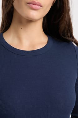 Camiseta de pijama de cuello redondo de algod&oacute;n;${refinementColor}