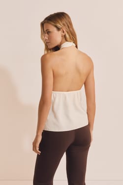 Top sans manches avec col crois&eacute;;${refinementColor}