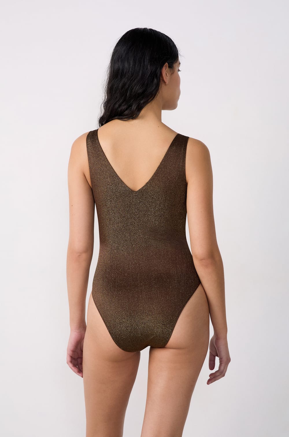 Glittery One-Piece Swimsuit;${refinementColor}