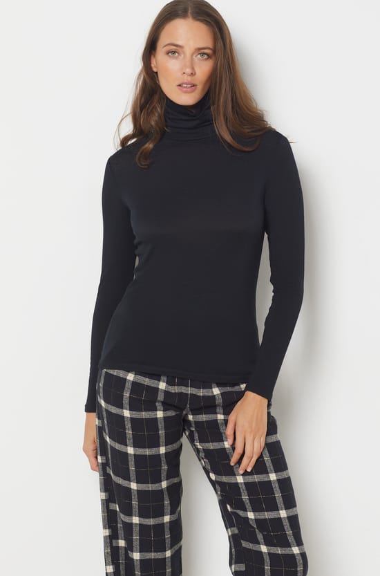 YSABEL MORA T-shirt Thermique En Dentelle à Manches Longues Noir