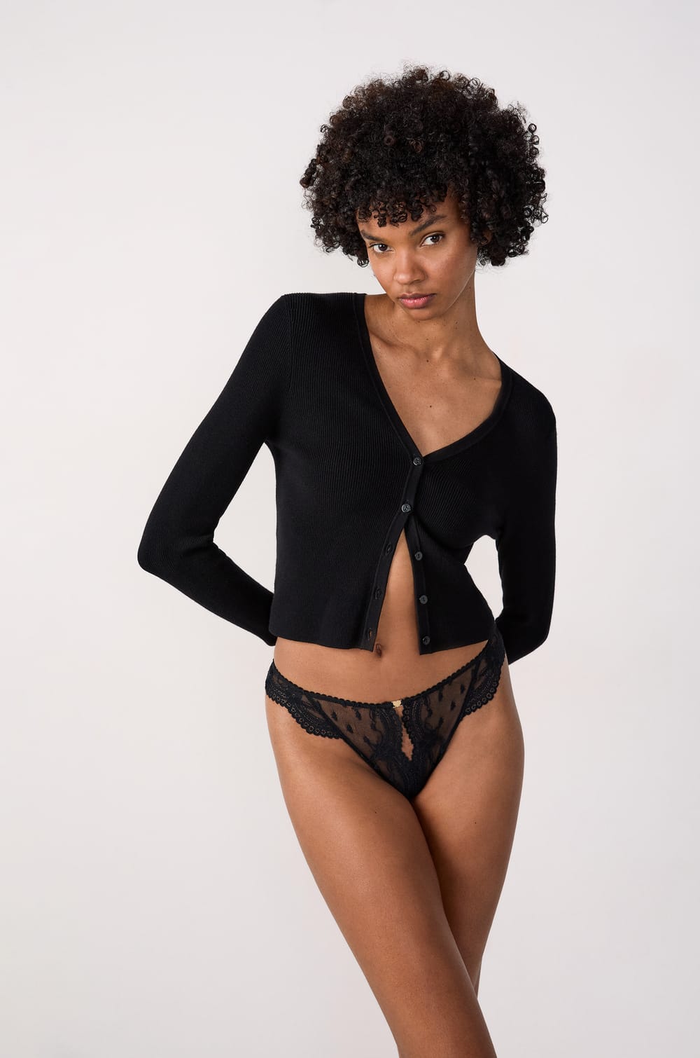 Openwork Lace Thong;${refinementColor}