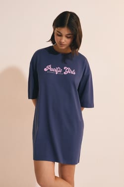 Chemise de nuit en coton;${refinementColor}