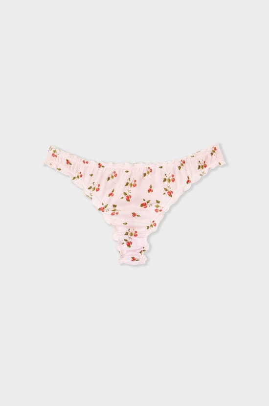Printed satin tanga;${refinementColor}
