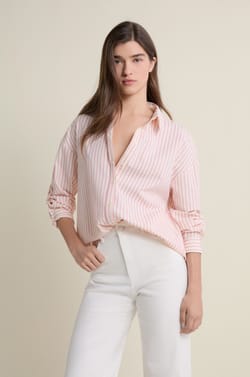 Chemise &agrave; rayures;${refinementColor}