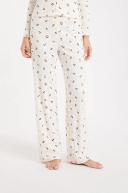 Cherry Print Pyjama Trousers;${refinementColor}
