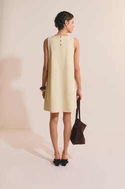 Robe courte en coton;${refinementColor}