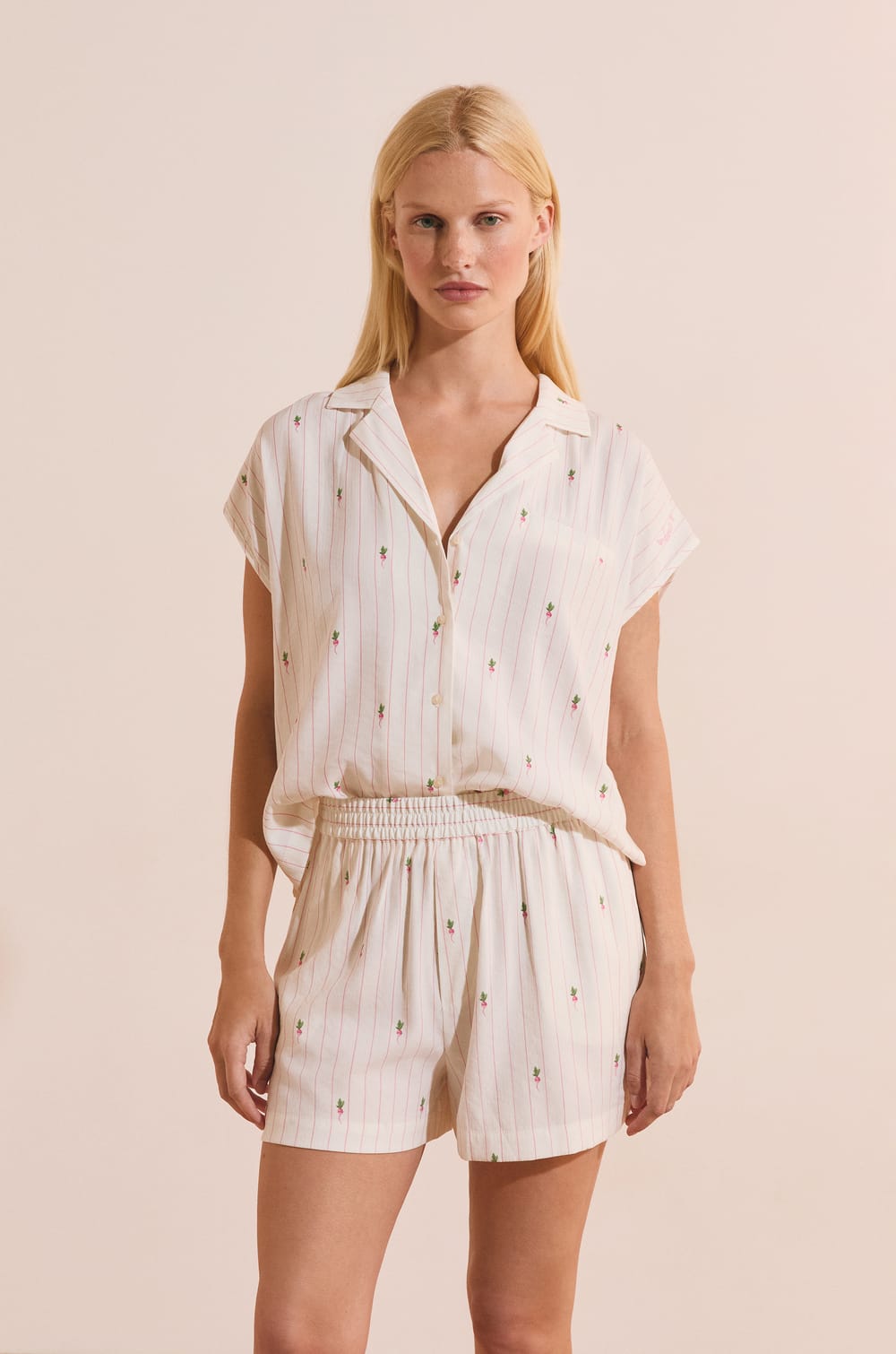 Short de pyjama &agrave; motifs;${refinementColor}