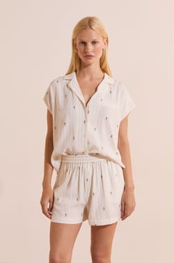 Short de pyjama &agrave; motifs;${refinementColor}