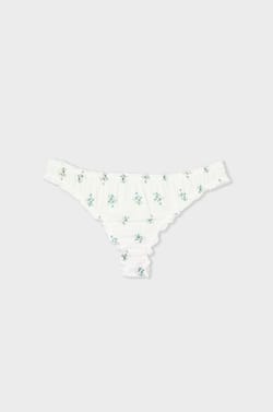 Printed satin tanga;${refinementColor}