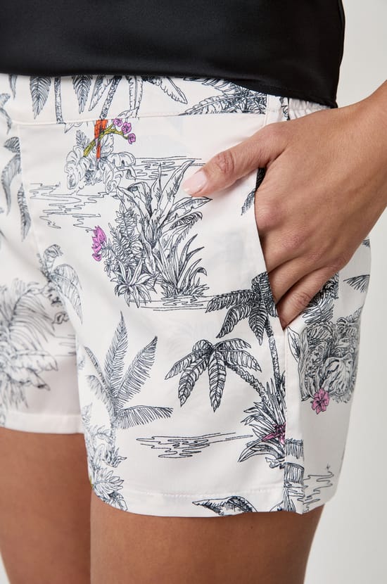 Printed Pyjama Shorts;${refinementColor}