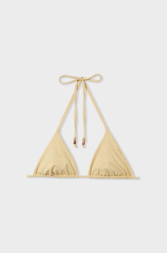 Wireless Triangle Iridescent Bikini Top;${refinementColor}