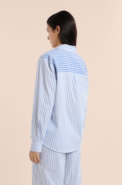 Striped Pyjama Shirt;${refinementColor}