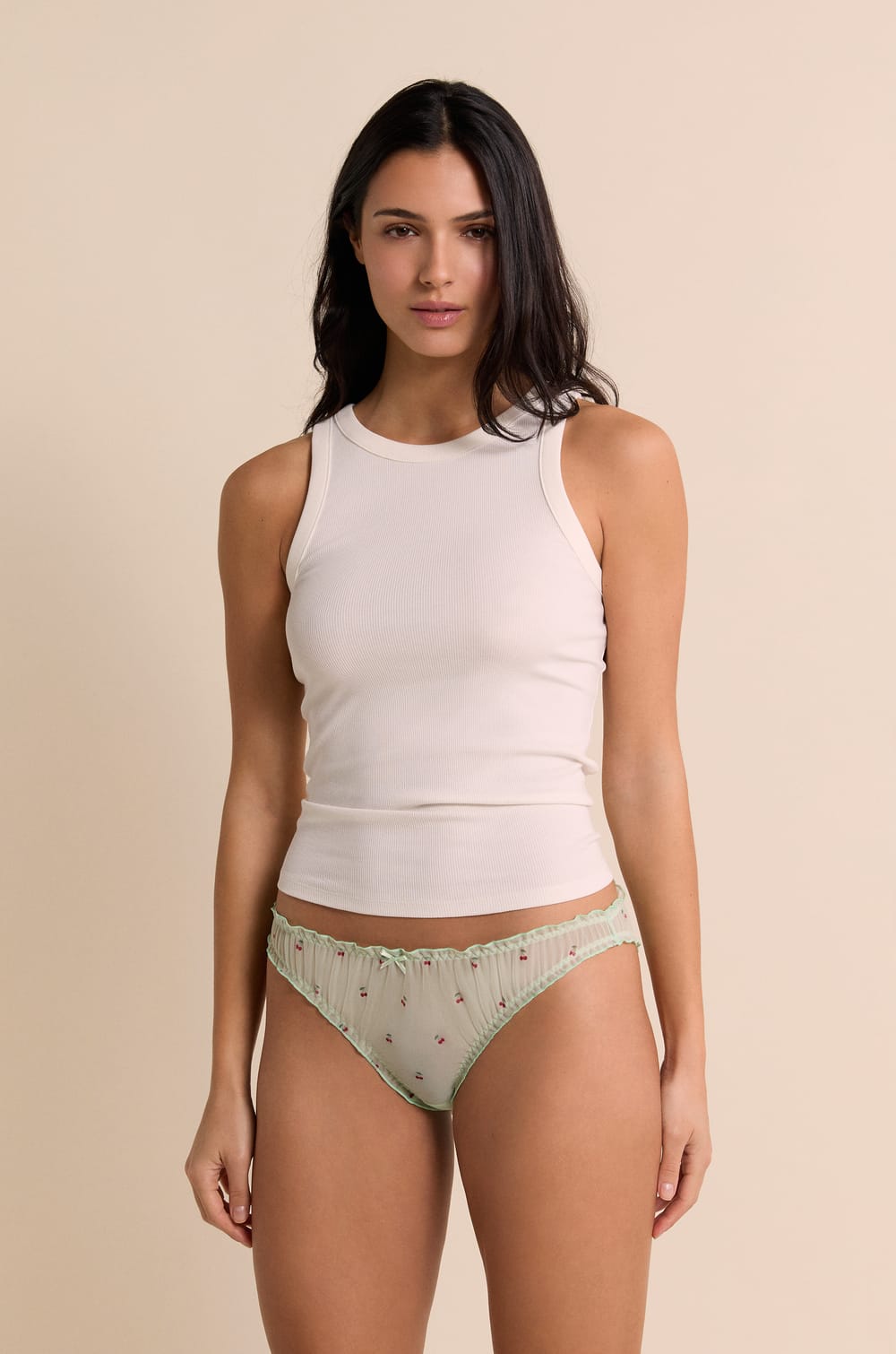 Culotte bloomer en tulle imprim&eacute;e;${refinementColor}