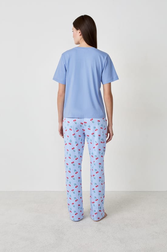 2-teiliges Pyjama-Set aus Baumwolle;${refinementColor}