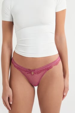 Tulle and Lace Briefs;${refinementColor}