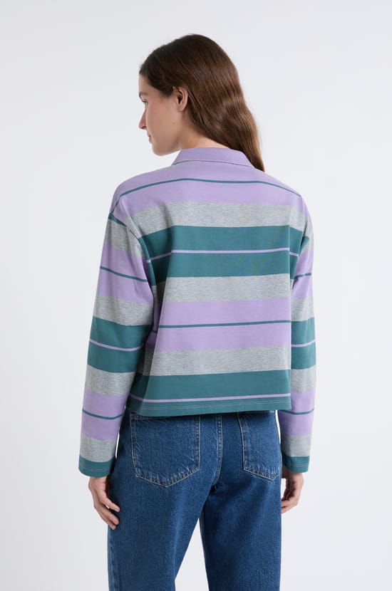 Lange mouw polo T-shirt;${refinementColor}