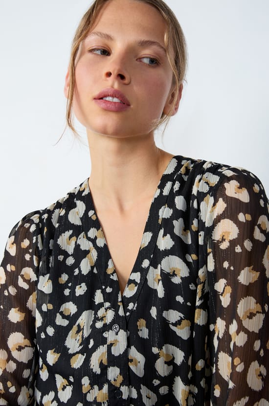 Printed Blouse;${refinementColor}