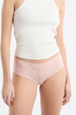 Hipster en microfibre sans couture &agrave; motifs;${refinementColor}