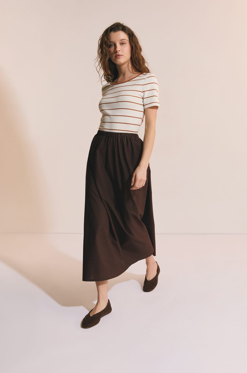 Robe longue en coton;${refinementColor}