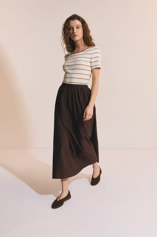 Robe longue en coton;${refinementColor}