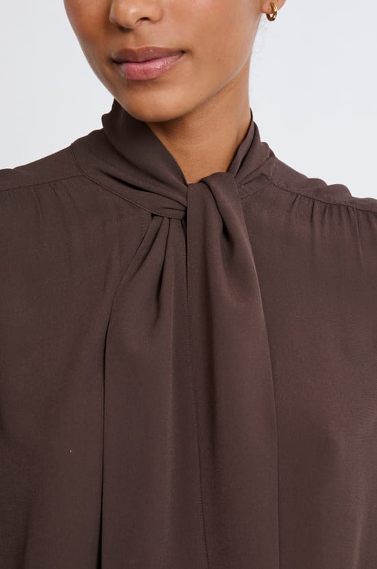 Front-Tie Blouse;${refinementColor}
