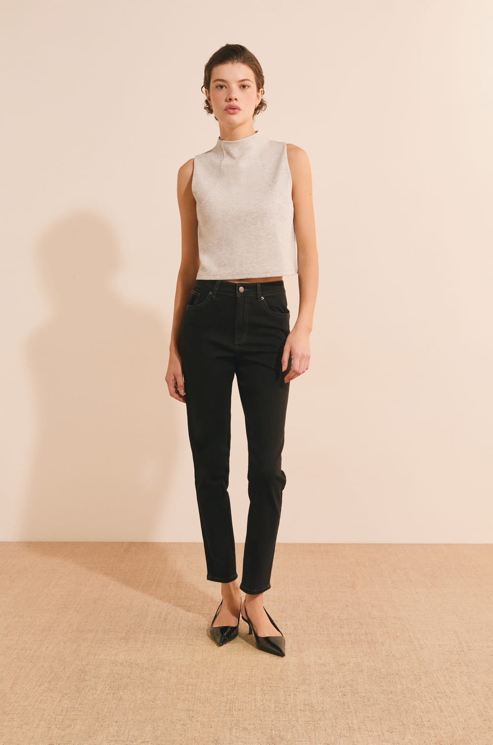 Top manches courtes avec coton;${refinementColor}