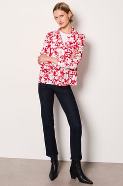 Chemise manches longues fleurie;${refinementColor}