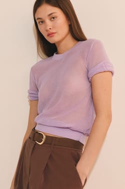 Pull manches courtes;${refinementColor}