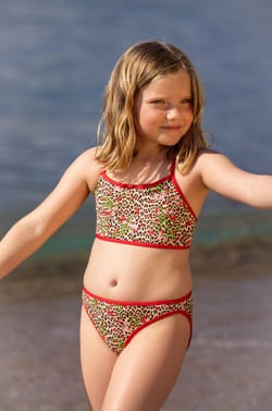 Maillot de bain 2 pi&egrave;ces &agrave; motifs vichy pour enfant;${refinementColor}