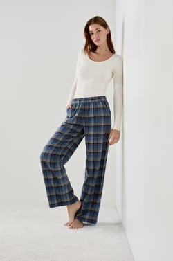 Pantalon de pyjama à carreaux;${refinementColor}