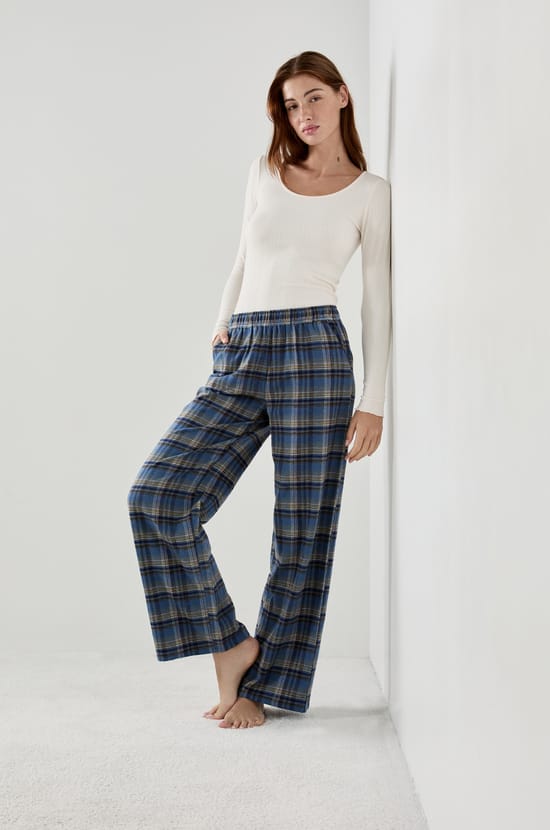 Pantalon de pyjama à carreaux;${refinementColor}