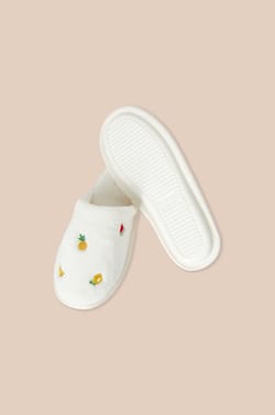 Chaussons mules &agrave; motifs fruits;${refinementColor}