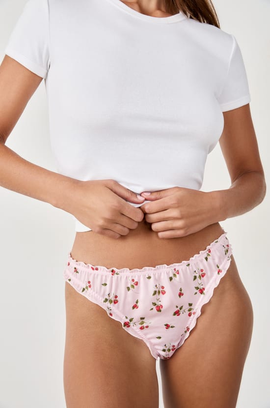 Printed satin tanga;${refinementColor}