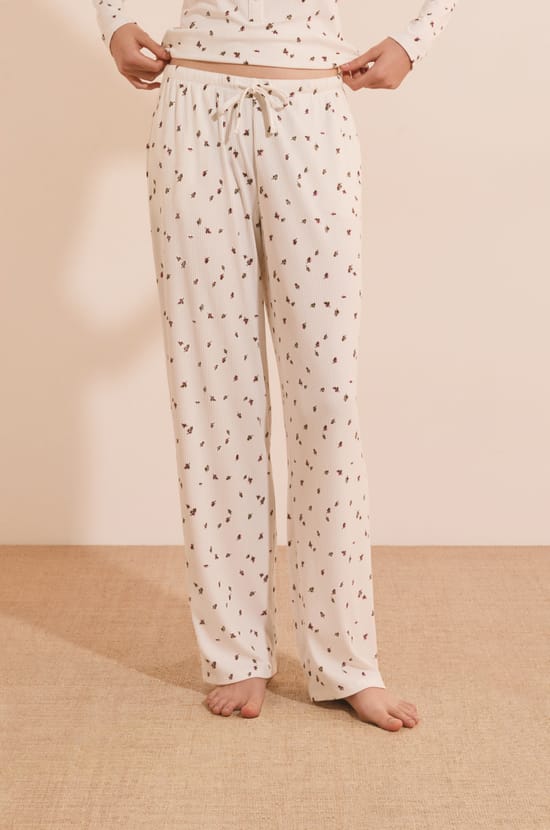 Pantalon de pyjama &agrave; motifs;${refinementColor}