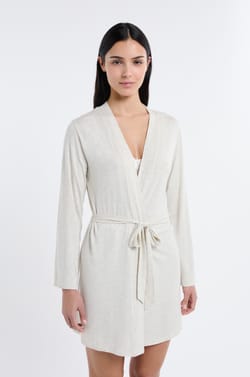 Szlafrok z długimi rękawami;${refinementColor}