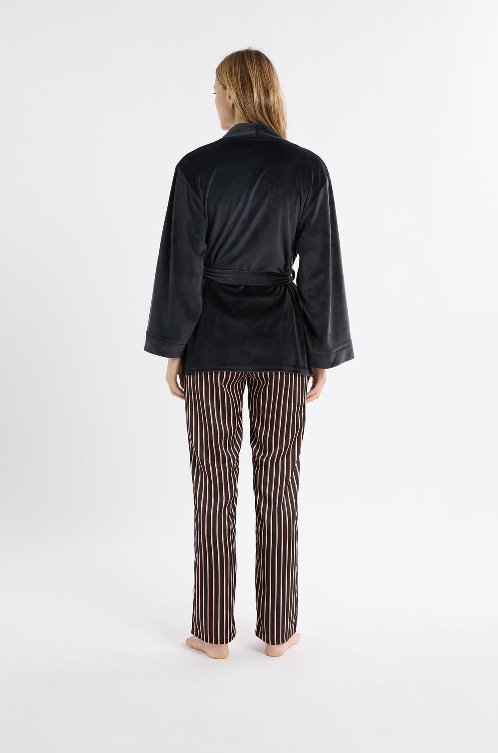 3-teiliges Satin-Pyjama-Set;${refinementColor}