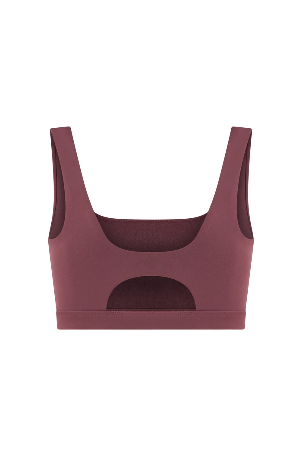 Brassi&egrave;re sans armature &agrave; encolure carr&eacute;e en microfibre - Maintien moyen;${refinementColor}