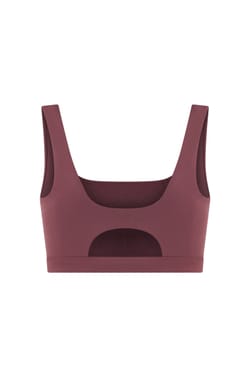Brassi&egrave;re sans armature &agrave; encolure carr&eacute;e en microfibre - Maintien moyen;${refinementColor}