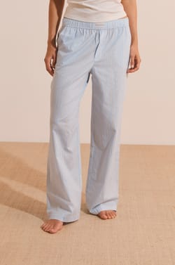 Pantalon de pyjama en coton &agrave; rayures;${refinementColor}