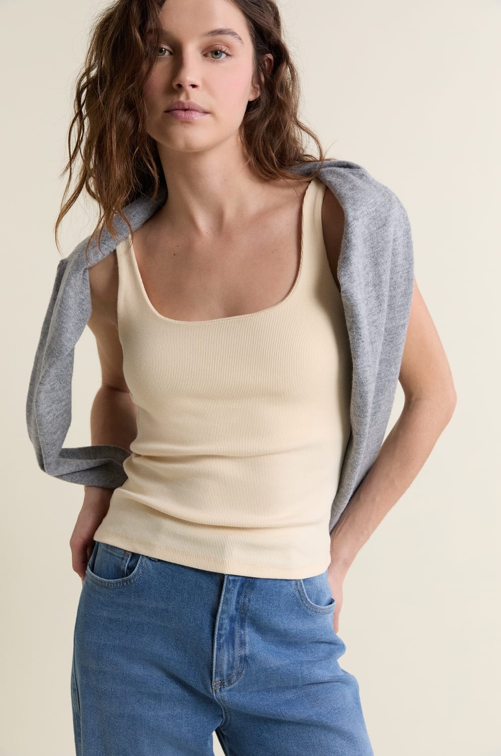 D&eacute;bardeur en coton;${refinementColor}