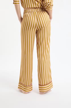 Pantalon de pyjama bicolore &agrave; rayures;${refinementColor}