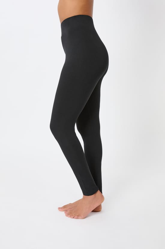 Legging uni en coton;${refinementColor}