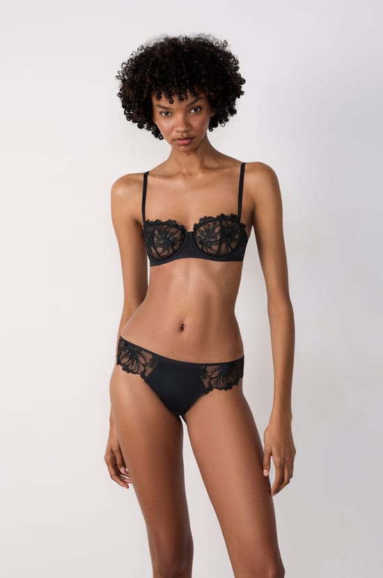 Embroidered Tulle Hipster;${refinementColor}