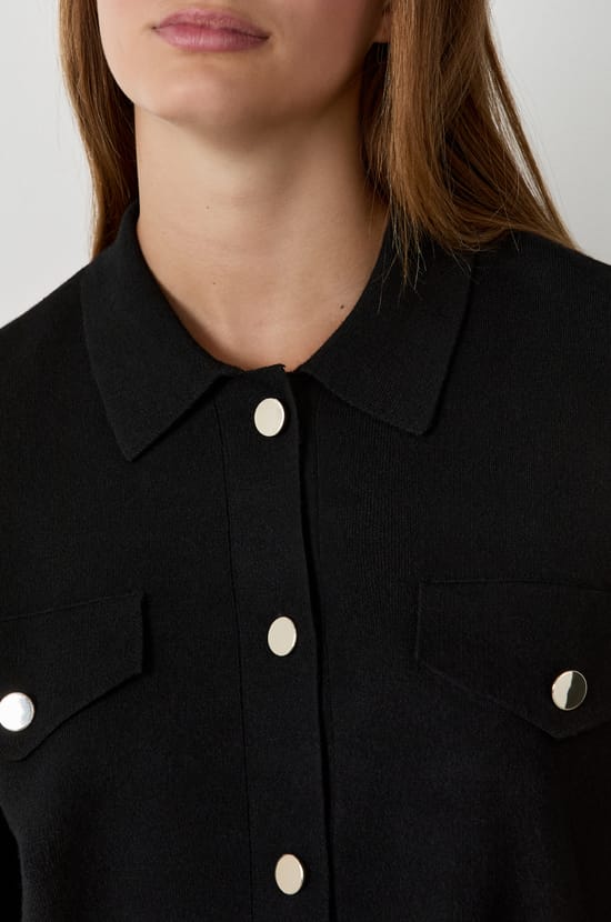 Buttoned Cardigan;${refinementColor}