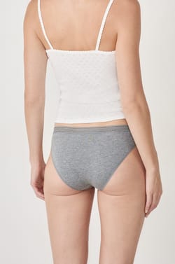 Pack of 3 Cotton and Lace Briefs;${refinementColor}