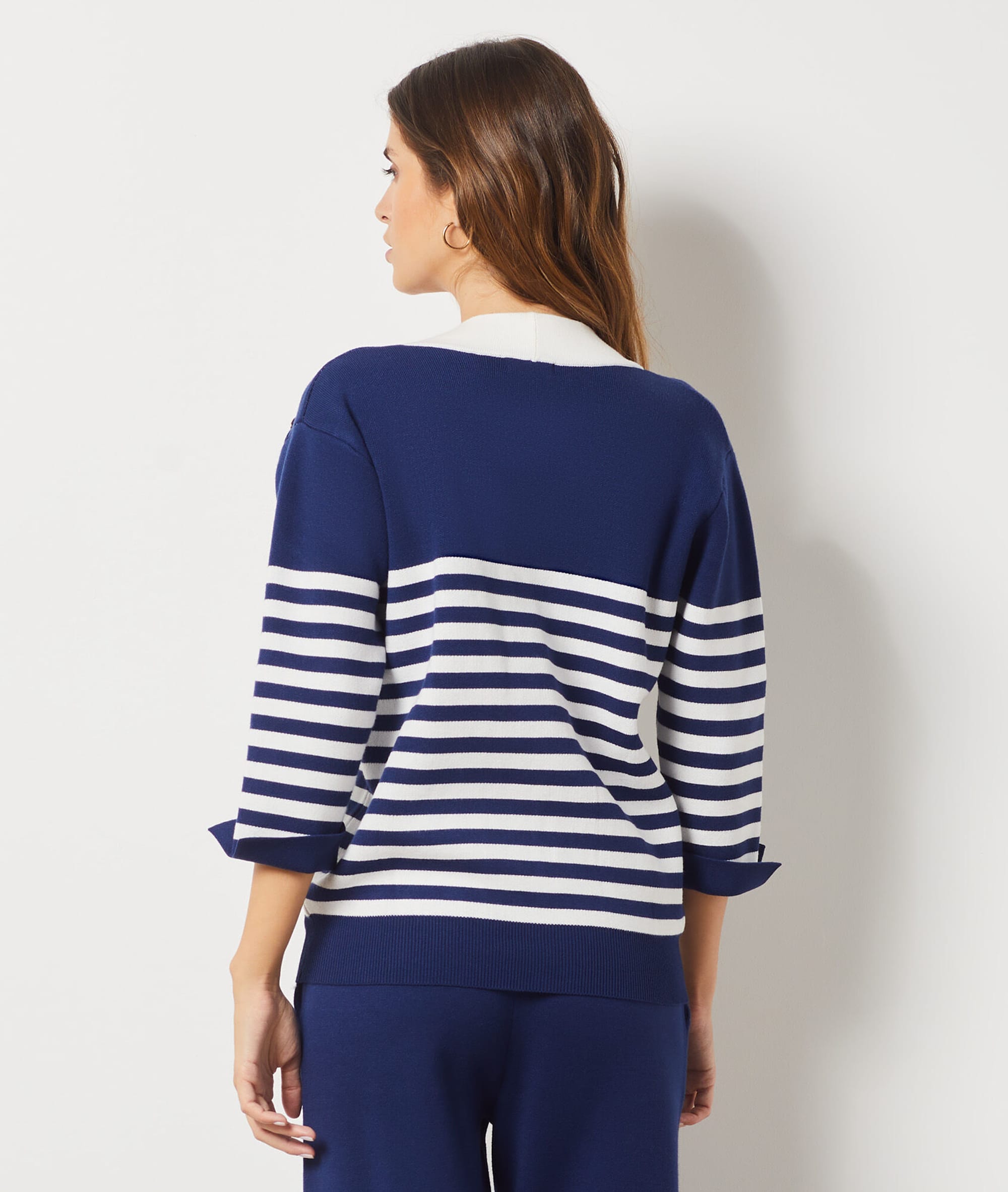 Pull Cape Poncho Femme - Col V Long | Mode Évasé Automne/Hiver - Noir - Polyester