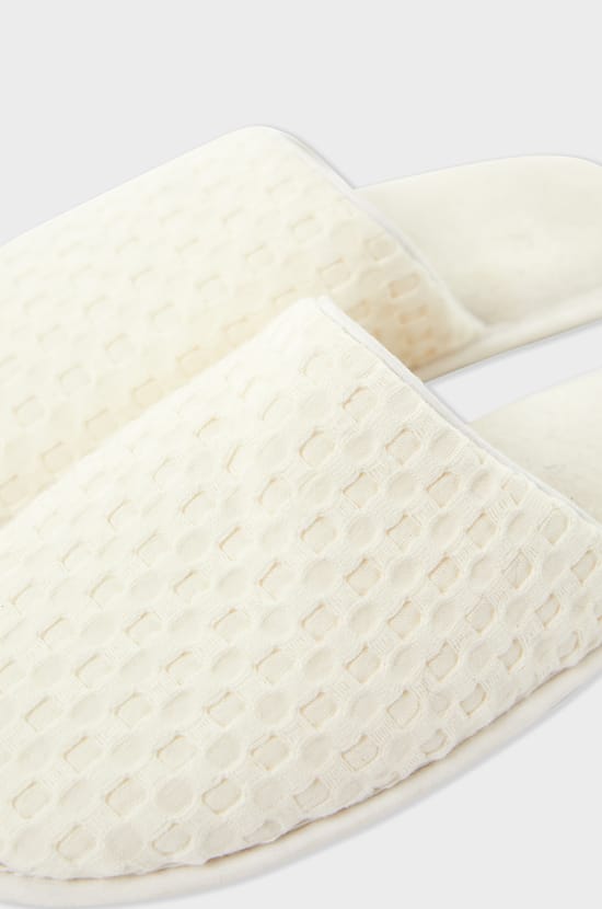 Pantoletten mit Bienenwaben-Baumwolle;${refinementColor}