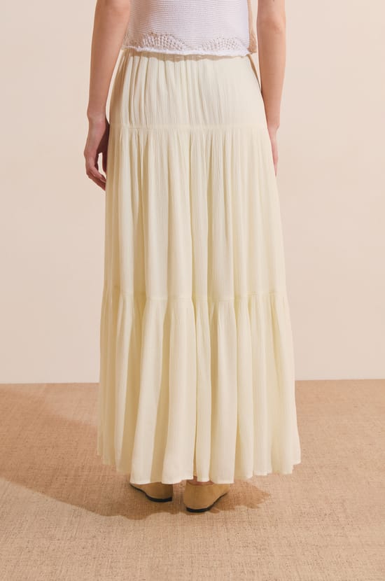Long Flowing Panel Skirt;${refinementColor}