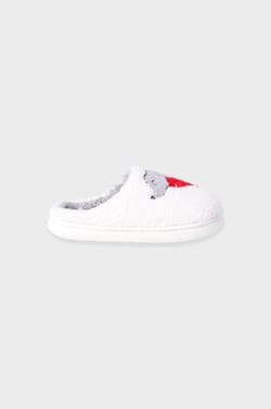 Chaussons à motifs en fausse fourrure;${refinementColor}
