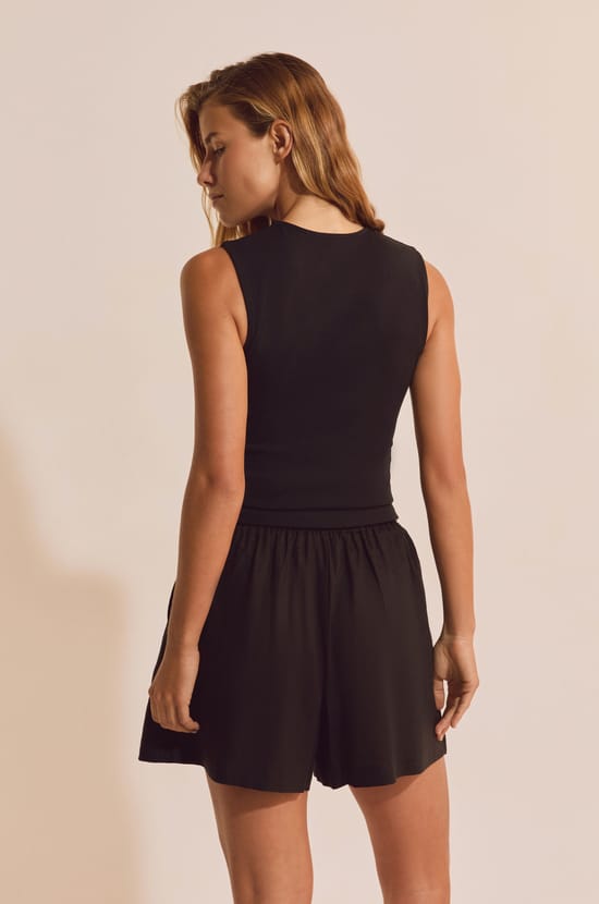 T-shirt sans manches en coton;${refinementColor}